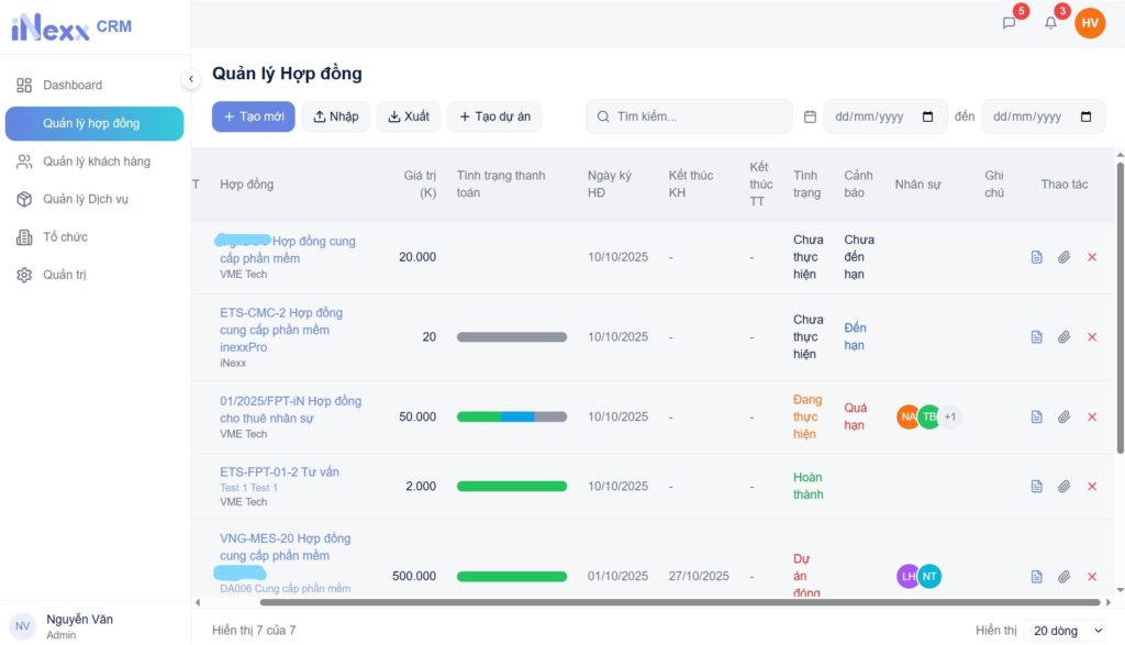 Quản lý hợp đồng