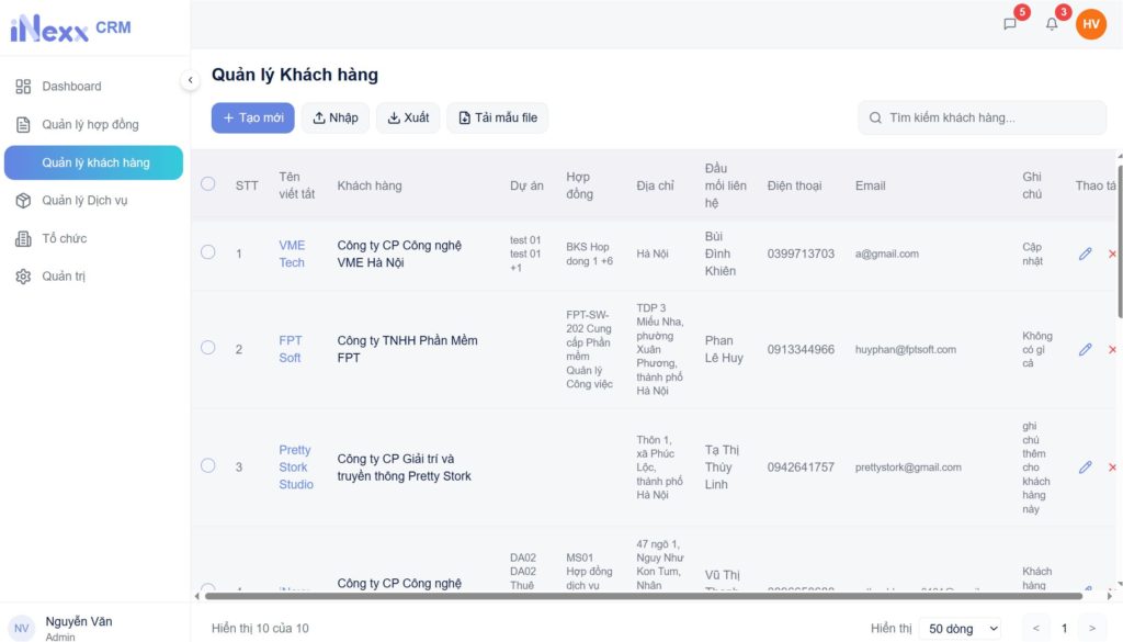 Quản lý khách hàng