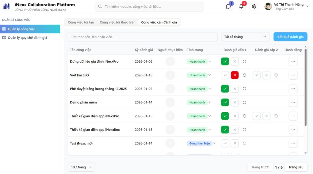 Module Quản lý công việc