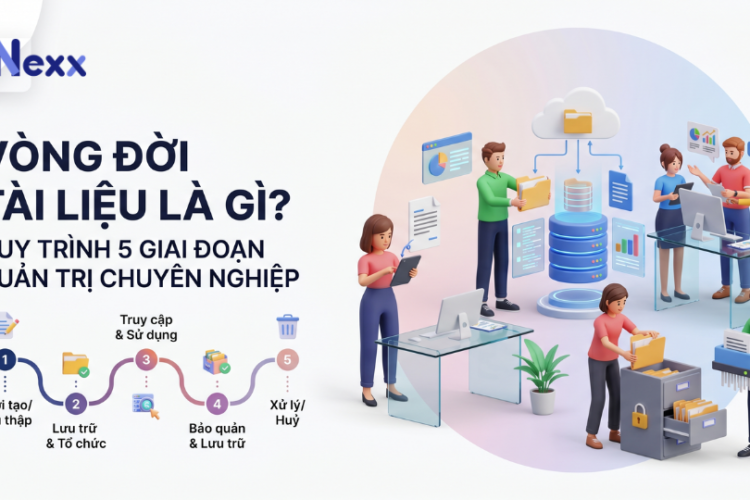 Vòng đời tài liệu là gì_ Quy trình 5 giai đoạn quản trị chuyên nghiệp
